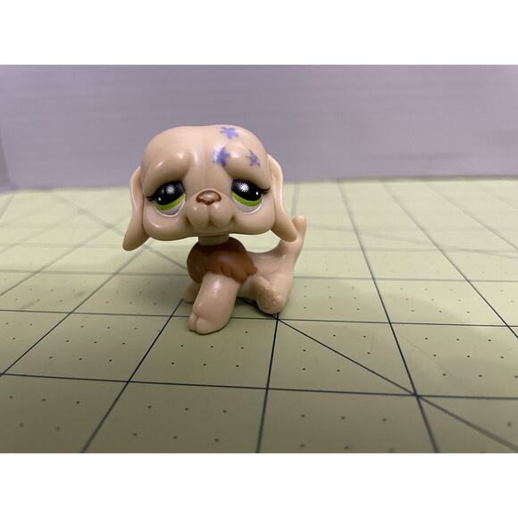 Littlest Pet Shop Puppy Dog With Stars On The Face LPS - Picture 1 of 4